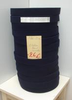 Belgische elastiek 2,50cm breed in marine en groen, Ophalen, Nieuw, Lint, Band of Elastiek