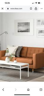 Ikea zetel, tweezit met zacht 1,2 mm dik nerfleer., Huis en Inrichting, Ophalen, Zo goed als nieuw, Tweepersoons, Overige materialen