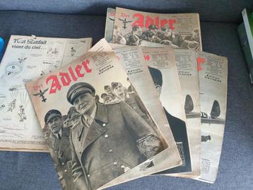 4 x DER ADLER 1943 édition française, magazine collaboratif