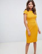 Donkergele jurk van Closet London - Maat 38, Kleding | Dames, Ophalen of Verzenden, Maat 38/40 (M), Zwart