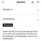 Bed in perfecte staat, Enlèvement, Blanc, 140 cm, Comme neuf