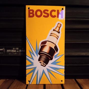 Emaille Schild BOSCH BOUGIES Reclamebord PopArt Vintage Oud beschikbaar voor biedingen