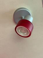 Opbouwspots met rood glazen sierkapje. Wand of plafond.  20, Ophalen, Gebruikt, Modern, tijdloos, Glas