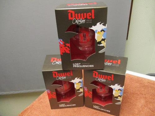 3 BIERGLAZEN DUVEL "LOST FREQUENCIES" NIEUW IN DOOS, Verzamelen, Glas en Drinkglazen, Nieuw, Bierglas, Ophalen of Verzenden