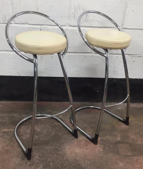 Effezeta designer bar stool ECOSHOP MACHELEN, Huis en Inrichting, Bureaustoelen, Gebruikt, Beige, Ophalen