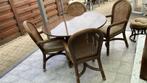 Bamboe tafel met 4 stoelen, Ophalen