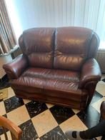 Prachtige degelijke salon met relax, echt leder ,nieuwstaat, Huis en Inrichting, Ophalen