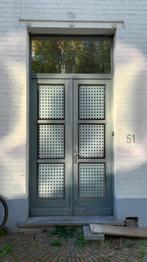 Houten ramen en deuren, Doe-het-zelf en Bouw, Ophalen, Gebruikt, Deurkozijn, Inclusief glas