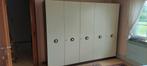 Retro slaapkamer - wit/bruin, Huis en Inrichting, Slaapkamer | Complete slaapkamers, Ophalen, Gebruikt