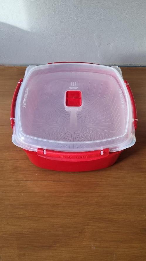 Sistema Microwave stomer 3,23l, Huis en Inrichting, Keuken | Tupperware, Gebruikt, Overige typen, Rood, Ophalen of Verzenden