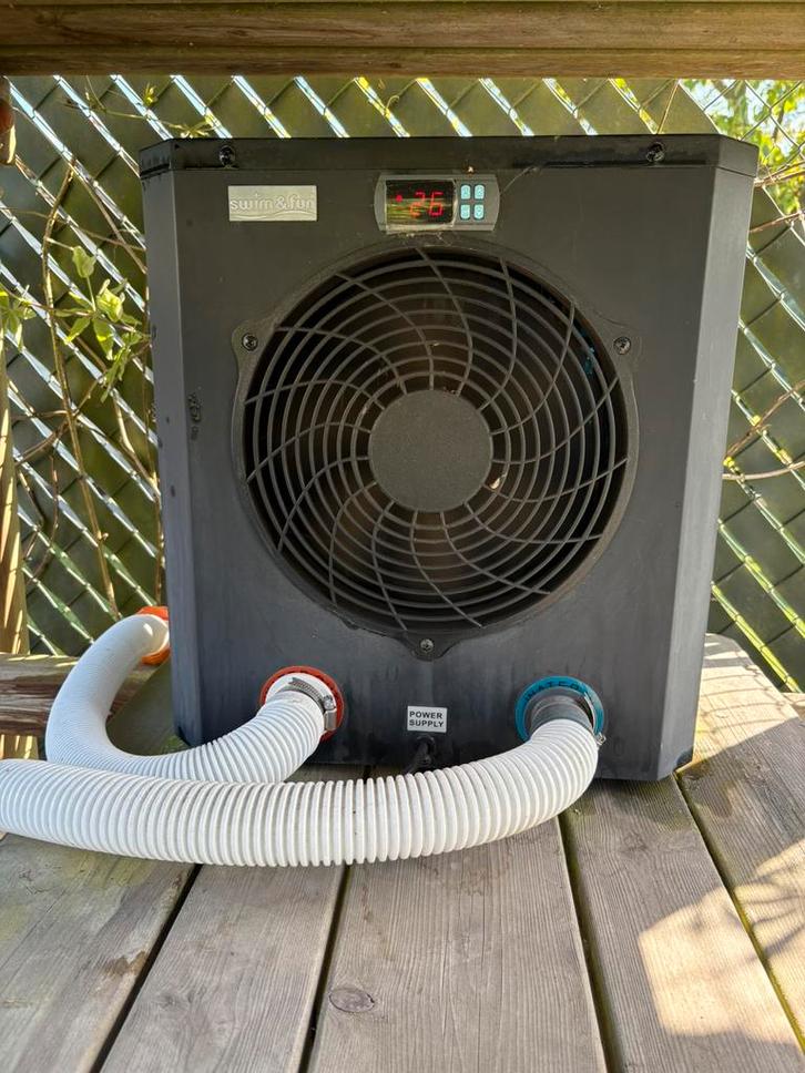 AQS Mini Heater 6 compacte zwembad warmtepomp 5,5kW, Tuin en Terras, Zwembad-toebehoren, Gebruikt, Zwembadpomp, Ophalen