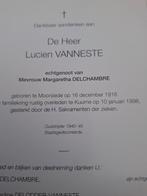 Bidprentje oudstrijder 1940-1945, Verzamelen, Bidprentjes en Rouwkaarten, Ophalen of Verzenden, Bidprentje