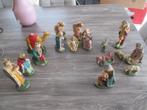 16 Oude kerstbeelden, Diversen, Kerst, Ophalen of Verzenden, Gebruikt