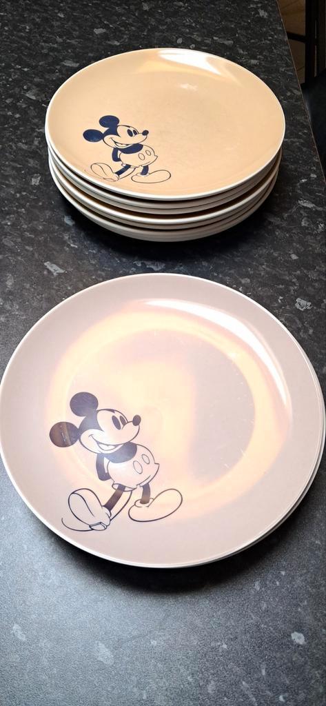 Borden Mickey, Huis en Inrichting, Keuken | Servies, Gebruikt, Bord(en), Ophalen