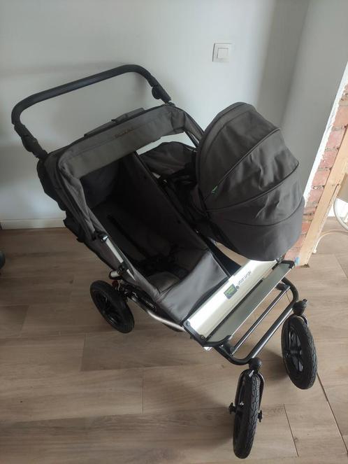 Dubbele mountain buggy / kinderwagen, Kinderen en Baby's, Tweelingen en Meerlingen, Zo goed als nieuw, Ophalen