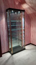 Vitrine d'exposition Laiton et verre trempé, Enlèvement, Utilisé