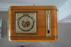 Vintage barometer met thermometer jaren '50, TV, Hi-fi & Vidéo, Stations météorologiques & Baromètres, Comme neuf, Enlèvement