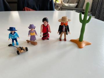 Playmobil 2 figuren sets cowboy en indianen familie beschikbaar voor biedingen