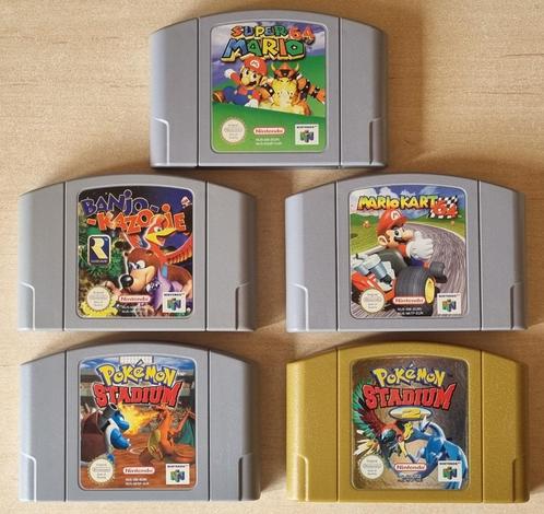 NINTENDO 64 GAMES Pokemon Stadium 2 Super Mario Kart N64, Games en Spelcomputers, Games | Nintendo 64, Ophalen of Verzenden