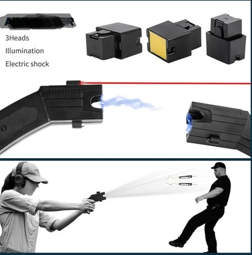 Taser gun ( aiguilles fil élec) neuf chargeur, Caravanes & Camping, Accessoires de camping, Neuf, Envoi