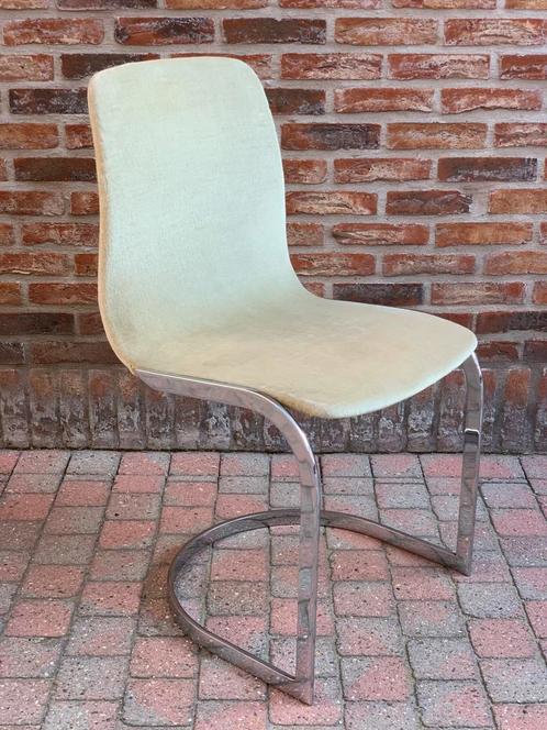 Italiaans design stoel, Huis en Inrichting, Stoelen, Gebruikt, Stof, Ophalen