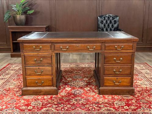Antiek klassiek Engels bureau #480, Huis en Inrichting, Bureaus, Zo goed als nieuw, Bureau, Ophalen of Verzenden