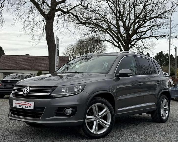 Volkswagen Tiguan 2.0 TDI R line Leder Pano Navi Zetelverw., Autos, Volkswagen, Entreprise, Achat, Tiguan, ABS, Airbags, Air conditionné