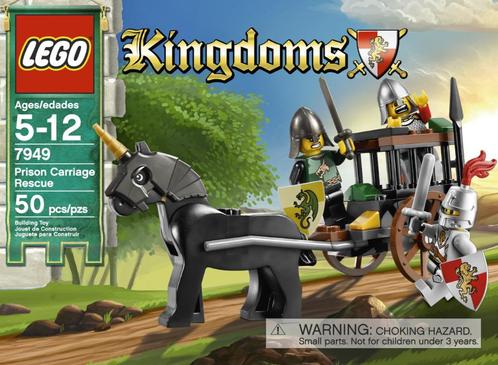 LEGO castle Kingdoms 7949 Prison Carriage Rescue, Kinderen en Baby's, Speelgoed | Duplo en Lego, Zo goed als nieuw, Lego, Complete set