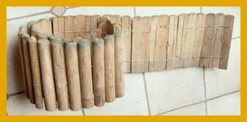 ROLBORDER 250 cm x 30 cm - geïmpregneerd - nooit gebruikt, Enlèvement, Comme neuf, Bois, Bordure