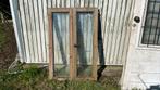 2 fenêtres pivotantes en bois dur (4 parties), Bricolage & Construction, Châssis de fenêtre, 75 à 150 cm, Bois, Enlèvement