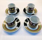 Set van 4 mini espressokopjes vintage jaren 70, Ophalen of Verzenden