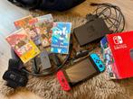 Nintendo Switch + Ring Fit + 4 jeux (achete MediaMarkt), Met 2 controllers, Ophalen, Switch 2019 Upgrade, Gebruikt