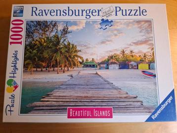 Puzzle "Jolies îles" Ravensburger -1000 pièces -Etat parfait beschikbaar voor biedingen