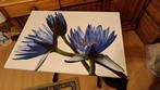 Tableau impression numérique fleurs bleues, Antiquités & Art, Enlèvement