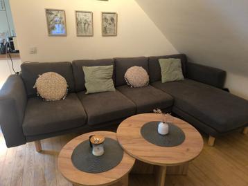 Canapé 4 places avec méridienne, Maison & Meubles, Quatre personnes ou plus, Banc droit, Enlèvement, Utilisé