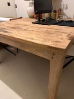 Oude antieke slager tafel, Ophalen