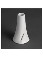 NEUF 23 vases blanc porcelaine fente porte carte menu Horeca, Enlèvement, Blanc, Neuf