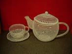 Decoratieset koffiepot, kopje en slingers, Ophalen of Verzenden, Gebruikt