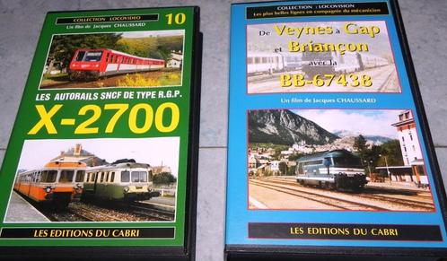 2 x vhs SNCF RGP X2700 & Veynes Briançon en BB67400, Collections, Trains & Trams, Utilisé, Train, Enlèvement ou Envoi