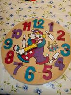 Houten Clown puzzel klok, Kinderen en Baby's, Speelgoed | Kinderpuzzels, Ophalen of Verzenden, Zo goed als nieuw