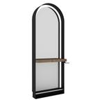 Kaptafel Noir kappers spiegel kapper make up tafel kapsalon, Overige maten, Zwart, Overige typen, Nieuw
