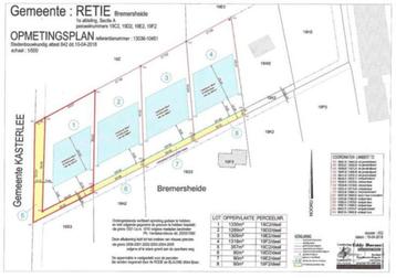 4 percelen bos in gebied voor verblijfsrecreactie 5246m² beschikbaar voor biedingen