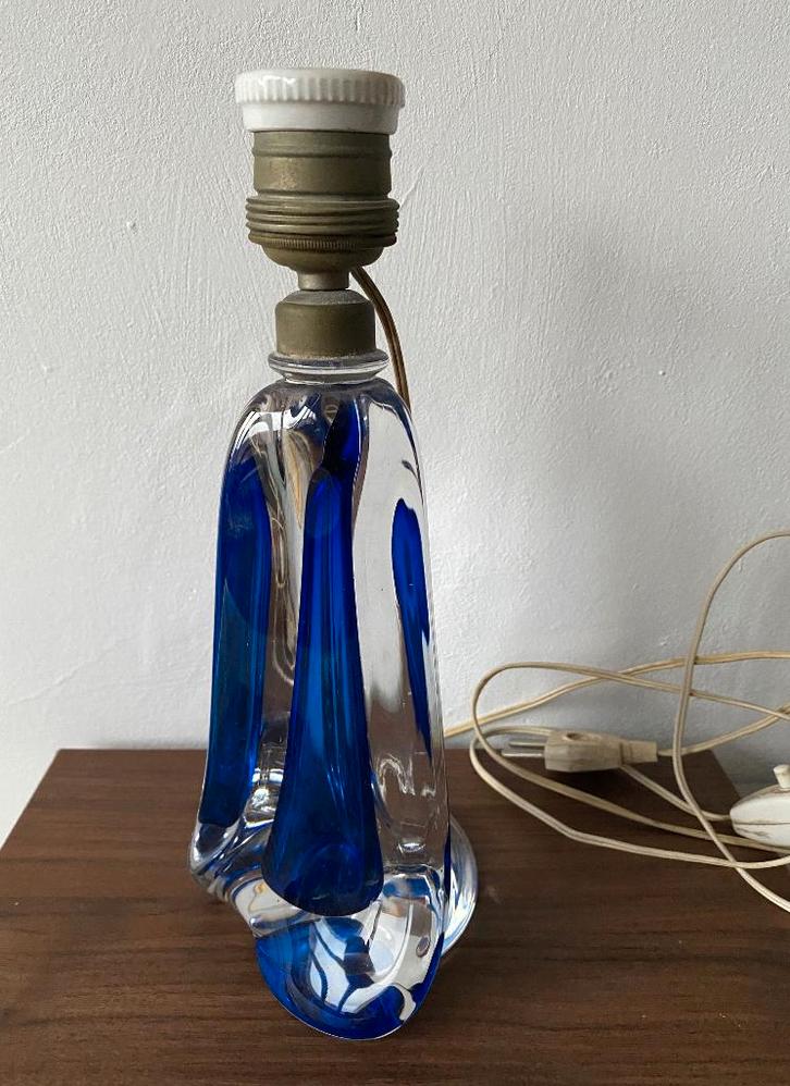 Tafellamp Val Saint Lambert, Antiquités & Art, Antiquités | Verre & Cristal, Enlèvement ou Envoi