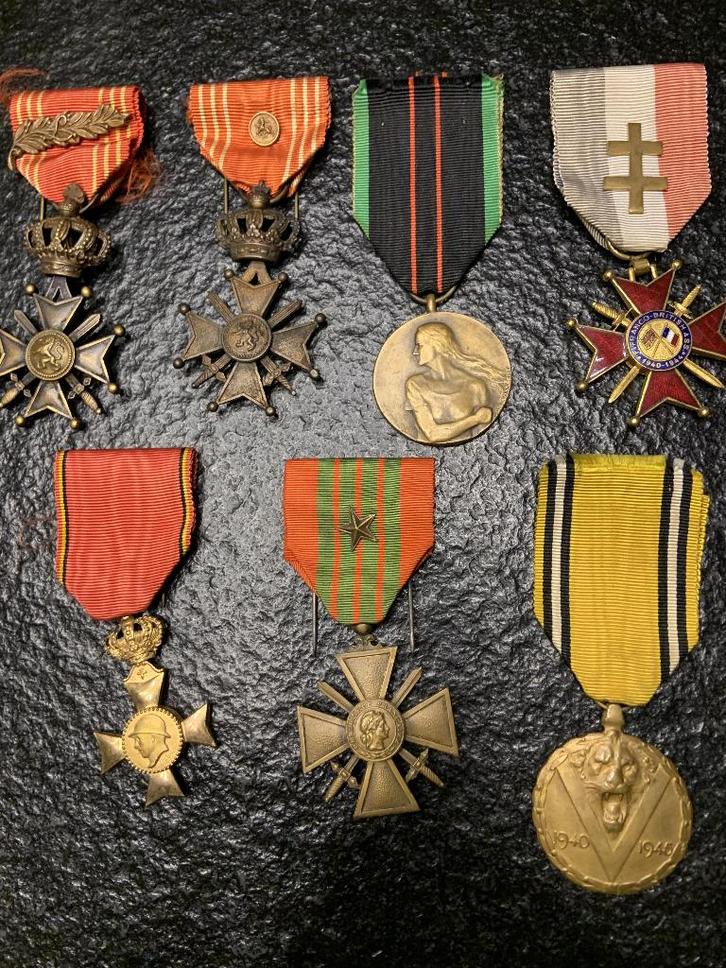 Ensemble – Émile Hoffman, résistant belgo‑français, Collections, Objets militaires | Général, Armée de terre, Enlèvement ou Envoi