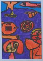 DANA / KLEURRIJKE FIGUREN / ORIGINEEL WERK / 74x54cm / KADER, Antiek en Kunst, Kunst | Schilderijen | Modern, Ophalen