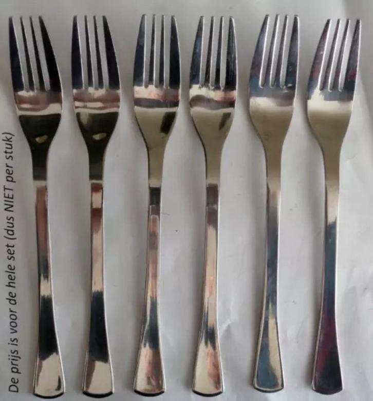 SOLA MONIQUE 6x dessertvork 18,5cm lunch ontbijt vork set fo, Huis en Inrichting, Keuken | Bestek, Zo goed als nieuw, Verzenden
