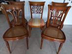 Set van 5 eetkamerstoelen, Ophalen, Gebruikt, Hout, Vijf, Zes of meer stoelen
