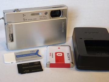 Sony Cyber-shot DSC-T100, accu, oplader, touchscreen beschikbaar voor biedingen