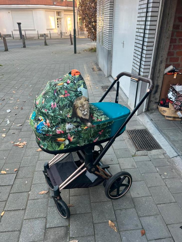 Cybex Priam Smart DJ Khaled We The BestJungle elektrike Blue, Kinderen en Baby's, Kinderwagens en Combinaties, Zo goed als nieuw