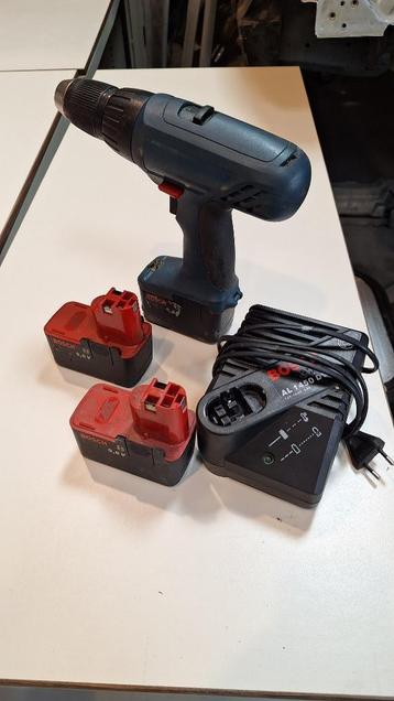 Bosch boor-schroefmachine 9,6V, Enlèvement ou Envoi, Utilisé, Foreuse et Perceuse, Vitesse variable